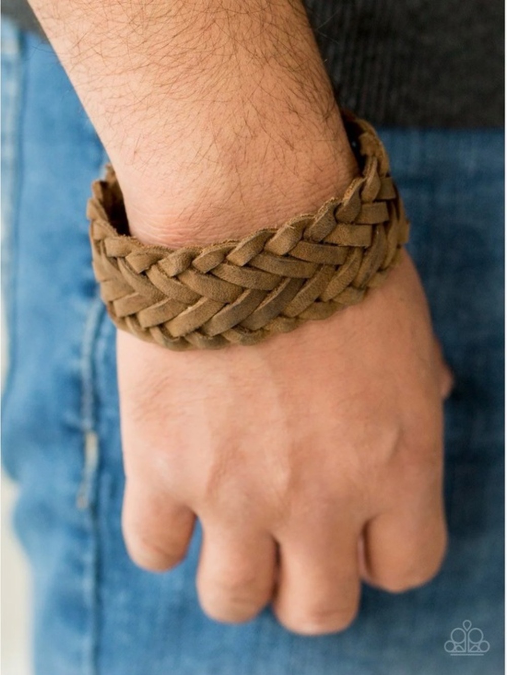🫶🏻 Paparazzi Braided Suede Tan Leather Bracelet